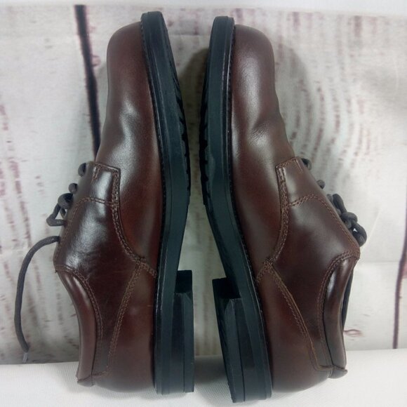 Nunn Bush Brown Leather Oxford Lace Up Dress Shoes - Picture 8 of 14